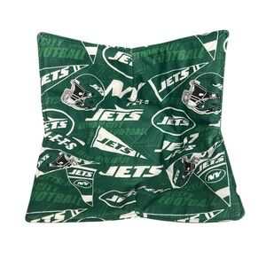 Hand Crafted Bowl Cozy Bowl Holder Microwavable  Cotton NY Jets Green Fabric